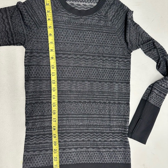 Lululemon Women's Rest Less Pullover Black / gray Size 4/6 Stretch - Picture 3 of 6